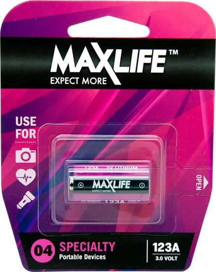 Maxlife 3Volt Lithium 123A